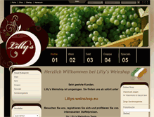Tablet Screenshot of lillys-weinshop.de